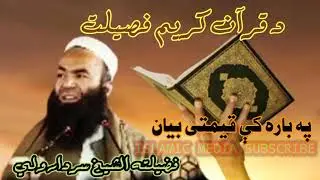 sheikh sardar wali pashto bayan FULL HD ISLAMI VIDEO ISLAMIC MEDIA