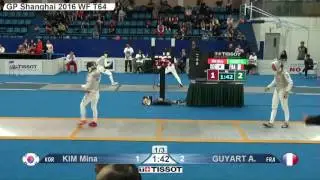 FE W F Individual Shanghai CHN GP 2016 T64 29 yellow GUYART FRA vs KIM KOR