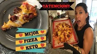 LA MEJOR PIZZA KETO| DIETA CETOGENICA| IDEAS DE COMIDAS KETO