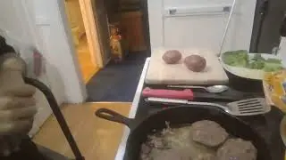 Part 2 Finish Cooking Bison Burgers 🍔 
