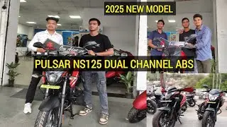 || BAJAJ PULSAR NS125 || DUAL CHANNEL ABS finally delivery 🥳☺️ new model 2025 and NS400z..?🤔