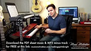 Making Spirits Bright by Jerald Simon - Intermediate Level (Key of D Major)