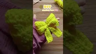 DIY crochet bow tutorial🎀##diy #craft # crochet bow tutorial#handmade #viral short