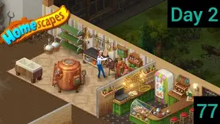 Homescapes Part 77 &ndash; Day 2 🧀 Churning Area Restored! Cheese & Cream Production Begins