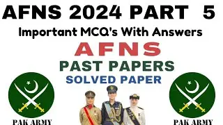 AFNS (armed forces nursing service ) Past Papers  MCQ's with Answers // Solved Papers Part=5