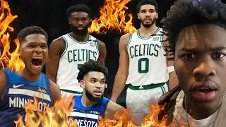 *TATUM AND BROWN BEST DUO IN THE EAST* REACTING TO TIMBERWOLVES AT CELTICS FULL GAME HIGHLIGHTS