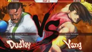 Defend the North 2015 - USF4 - Top 8 - PIE Smug (Dudley) vs OG Shine (Yang)