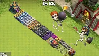 Wall Wrecker vs Log Launcher vs Wall Breaker vs Battle Ram vs All Level Wall | Clash of Clans |