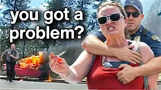 When Dumb People Messed With the Wrong Cops At the Crazy Road Fire