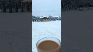 Winter coffee in a small Polish village #snowfall #peace #quiet #częstochowa #Poland #europetravel