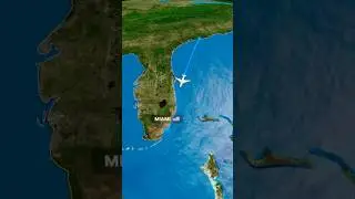 Charleston to Miami Flight Map Animation ( FREE TO USE ) #travel #map #animation