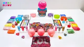 L.O.L. Surprise Themed Slime | Mixing  Cute Shiny Things and Make up Into Slime #ASMR