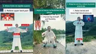 Relieve upper back pain | improve leg strength and flexibility | Wudang Zidong Spanish 