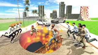 Franklin Cay Road Features a Crater Volcano in Indian Bike Driving 3D