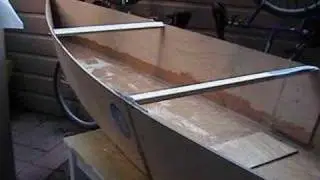 home made plywood canoe