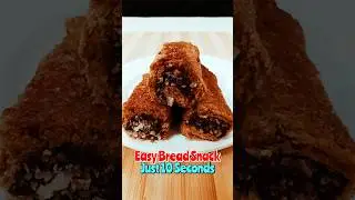 10Second Easy Bread Snack #shorts #easyrecipe #sweetrecipe #snacksrecipe