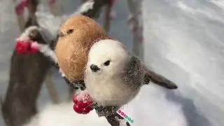 [띠부] 폴리머 클레이로 오목눈이 만들기 / Birds _ DIY Polymer Clay Miniature Tutorial