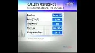 Lotus Panache Island recommended on The Property Show