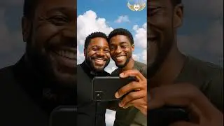 MALCOLM JAMAL WARNER, Chadwick Boseman & Coolio: A Heavenly Reunion of Showbiz Icons! 🌟🌌🎶#shorts