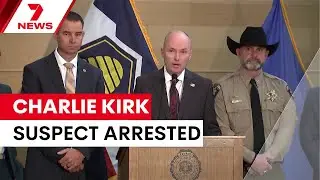Charlie Kirk's assassin arrested, bullet casing messages revealed | 7NEWS