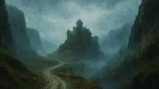 Calming Firelight and Gentle Rain Sounds | Sleep and Meditation in a Medieval Castle