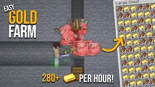 Minecraft's EASIEST Gold Farm   5000+ Items per hour!