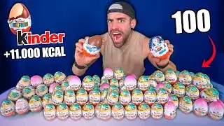 100 HUEVOS de CHOCOLATE KINDER *no apto para diabéticos* (+2KG de AZÚCAR)