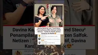 Davina Karamoy Join Trend Stecu, Netizen Dibikin Salfok Maksimal!