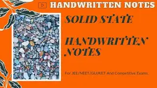 solid state handwritten notes | solid state handmade notes