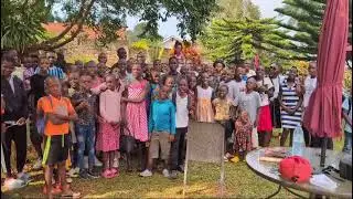 Uplifted Spirits: Kids Cheered Up After Fellowship with Pastor Tom Donovan