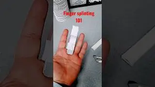 Finger Splinting likea boss #sportsmedicine #athletictrainers #basketball #nfl #ems #EMT