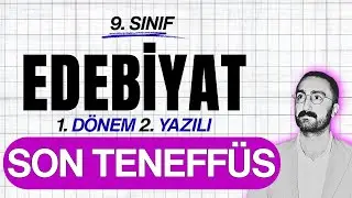 9. sınıf edebiyat 1. dönem 2. yazılı 2025 ✅Son Teneffüs✅#yazılıyahazırlık