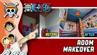 ONE PIECE INSPIRED ROOM MAKE OVER | ART VLOG BY: PROJECT-E VLOGS