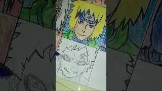 Drawing Naruto characters with chits - How to draw Gaara - part 12 #garaadrawing
