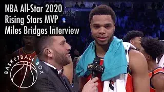 [NBA All-Star 2020] Rising Stars MVP Miles Bridges Post-Game Interview, February 14, 2020