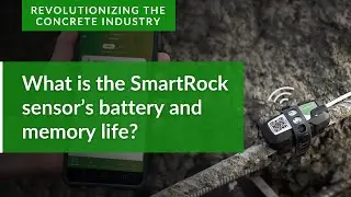 What is the SmartRock&reg; sensor&rsquo;s battery and memory life?