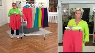 Belle byKim Gravel Cotton Gauze Frayed Edge Pant with Drawstring on QVC