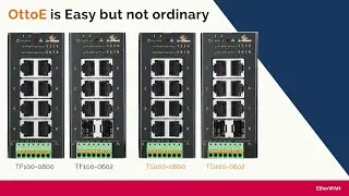 OttoE _ Промышленный неуправляемый 8-портовый коммутатор Fast/Gigabit Ethernet