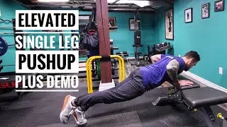 Elevated Single Leg Pushup Plus Demo