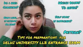 How to prepare for DU LLB entrance exam | Books I referred for clearing the exam | 2022 | coaching?