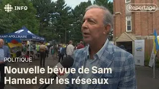 Sam Hamad pr&eacute;sente des images &agrave; Montr&eacute;al pour d&eacute;noncer la congestion &agrave; Qu&eacute;bec