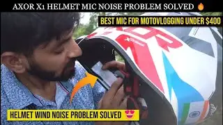 Helmet Wind Noise Problem Solved 😌 | Best Mic For MotoVlogging | Hindi Review | AD22