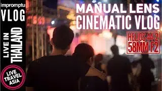 Thai Rock Music Festivals Cinematic Vlog Shot with an Old Manual Vintage Lens