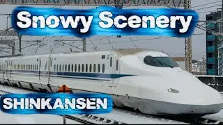 Snowy Scenery in Japan Railway 