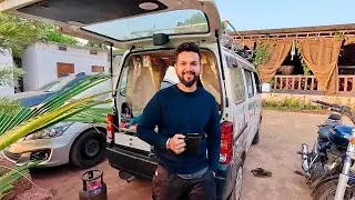 Campervan mein sukoon bhari subah 🤪