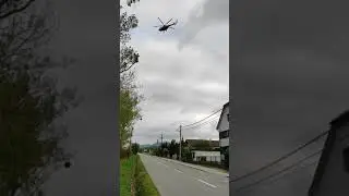 Prelet helikopt&eacute;r Nižn&aacute; &Scaron;ebastov&aacute;