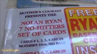 VINTAGE BASEBALL CARDS from Mother's Cookies - Nolan Ryan NO HITTER cards