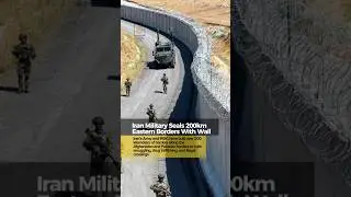 Iran fortifies eastern border with 200km wall to stop smuggling. #Iran