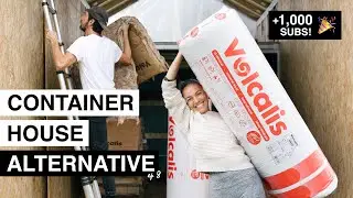 #8 FINISHED HALF THE TINY HOUSE [Insulation, Electrical, Shipping Container House Alternative]