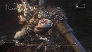 Bloodborne: Level 4 Waste of Skin vs. Undead Giant [Cannon] (No Damage)
